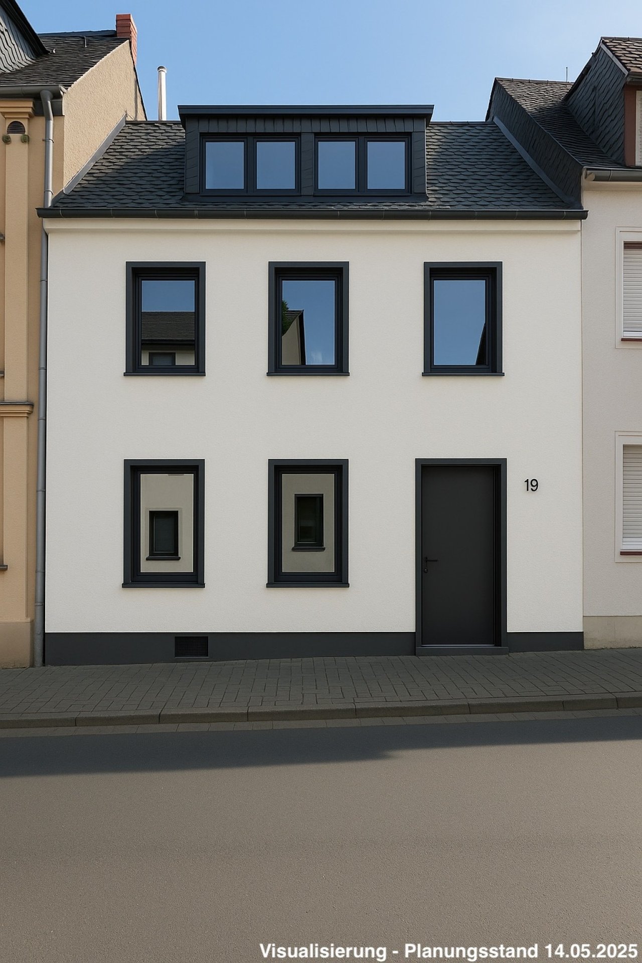 10 Frontansicht Haus Visualisierung Kirchstraße 19 10 Frontansicht Haus Visualisierung Kirchstraße 19